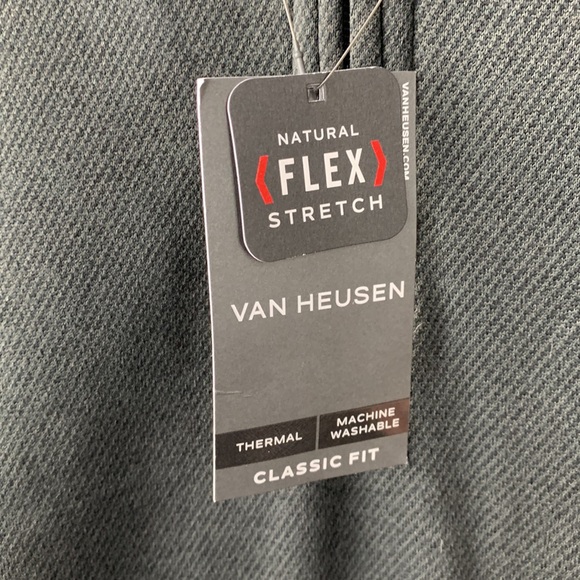 Van Heusen Flex Never Tuck Classic Fit 1/4 Zip Pullover Gray NEW! - Picture 3 of 7